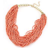 MOGE Vintage / Cute / Party / Casual Alloy / Imitation Pearl / Resin / Porcelain Statement Necklaces