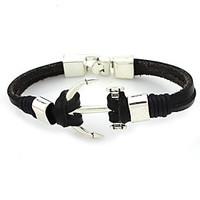 moge new fashion alloy leather bracelet cool party leisure sports