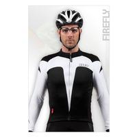 Moozes Fire Fly Long Sleeve Cycling Jersey - White / 2XLarge