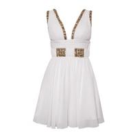 Mosaic Panel Skater Dress