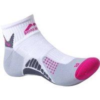 More Mile San Diego Running Socks - White/Pink