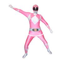 Morphsuit Adults\' Power Rangers Pink - L