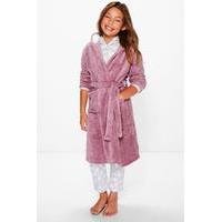 Mouse Hooded Robe - mink