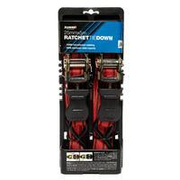 Mountney Ratchet Tie Down (2 Pack), Red