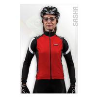 moozes sasha womens windshell cycling gilet red xlarge