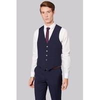 Moss London Skinny Fit Navy City Waistcoat