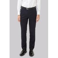 moss london skinny fit navy jacquard dress trousers