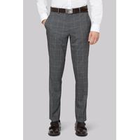 moss london skinny fit grey check trousers