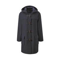 montgomery duffle coat mens long navy size 38 wool