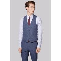 moss london skinny fit blue speckled waistcoat