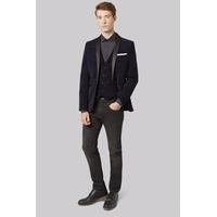 moss london slim fit navy paisley velvet jacket