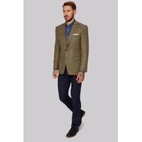 moss 1851 tailored fit green multi check jacket