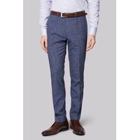 Moss London Skinny Fit Blue Speckled Trousers