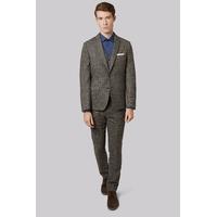 moss london slim fit light brown check jacket