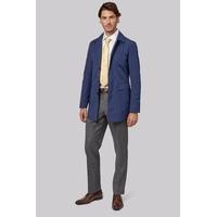 Moss 1851 Tailored Fit Blue Raincoat