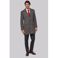 Moss 1851 Tailored Fit Grey Double Faced Overcoat