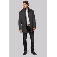 Moss 1851 Tailored Fit Grey Semi Funnel Jacket