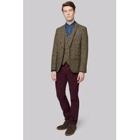 Moss London Slim Fit Brown Check Jacket