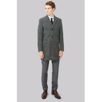 Moss London Slim Fit Prince Of Wales Check Overcoat