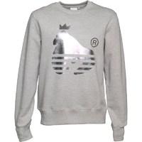 money mens sport ape crew neck sweatshirt grey