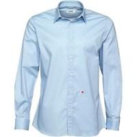 Moschino Mens Formal Long Sleeve Shirt Light Blue