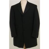 moss bros size 44r black wool evening jacket