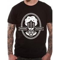 moose blood one colour mens large t shirt black