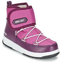 moon boot moon boot we strap jr girlss childrens snow boots in purple