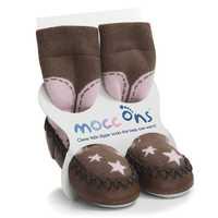 Mocc Ons Cute Moccasin Style Slipper Socks - Cowgirl, 12-18 Months