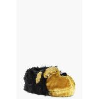 Monkey Fur Slippers - brown