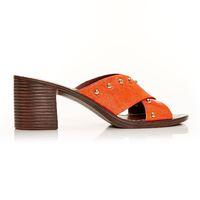 Moda in Pelle Mondi Orange Medium Smart Sandals