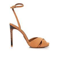 Moda in Pelle Romana Tan Very High Smart Sandals