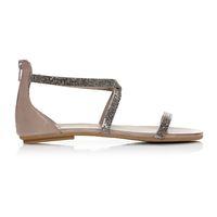 Moda in Pelle Vannah Grey Flat Casual Sandals