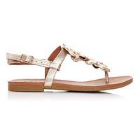 Moda in Pelle Florina Gold Flat Casual Sandals