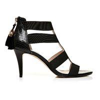 Moda in Pelle Morgana Black High Smart Sandals