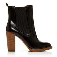 Moda in Pelle Macari Black V High Smart Short Boots