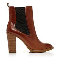 Moda in Pelle Macari Tan V High Smart Short Boots