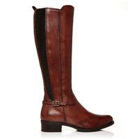 Moda in Pelle Scarlota Tan Low Smart Long Boots