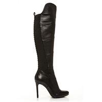 Moda in Pelle Strada Black V High Smart Long Boots