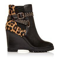 Moda in Pelle Melina Leopard High Smart Short Boots