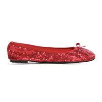 Moda in Pelle Pocket Ballerina Red Flat Casual Shoes