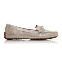 Moda in Pelle Emarli Gold Flat Casual Shoes