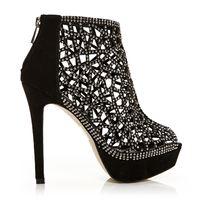 Moda in Pelle Liberti Black High Occasion Short Boots