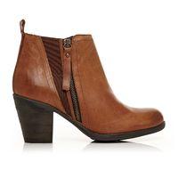 moda in pelle chendal tan high casual short boots