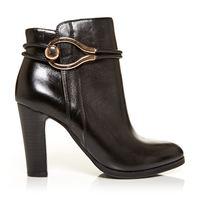 moda in pelle lorio black high smart short boots