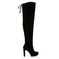 Moda in Pelle Scarlow Black V High Smart Long Boots