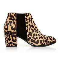 Moda in Pelle Lauria Leopard Medium Smart Short Boots