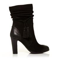 Moda in Pelle Perella Black High Smart Short Boots