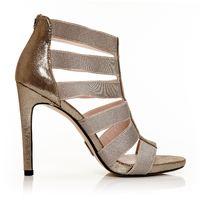 Moda in Pelle Silvera Pewter Very High Occasion Sandal