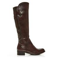 Moda in Pelle Santia Brown Low Smart Long Boots